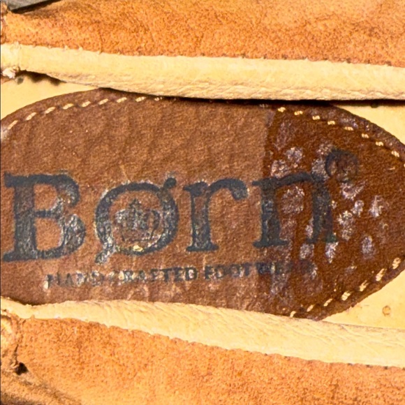 Born Brown Suede/ Brushed Leather Lace Up Oxford Loafers SZ EU 37/ US 6.5 - Picture 9 of 9